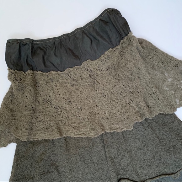 ✖️SOLD✖️Robin Kaplan 100% Silk Boho Tiered Skirt - Picture 5 of 9